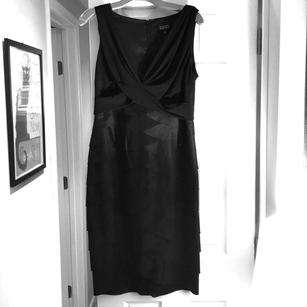 Black evening dress by Adrianna Papell